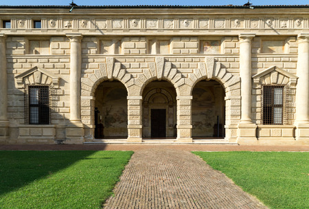 Palazzo del Te (Palazzo Te) in Mantua, Lombardy, Italy, Europeのeditorial素材