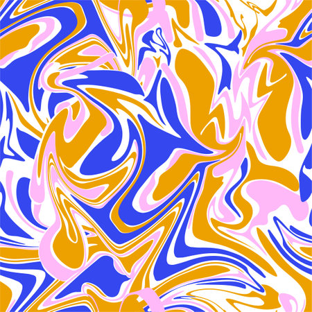 Sweet Liquid marble texture design, colorful marbling surface, vector illustration seamless pattern in vector , Design for fashion fabric ,web,wallpaper,wrapping and all printsのイラスト素材
