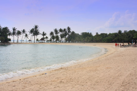 Sentosa Beach, Singapore;photographed in October 2008