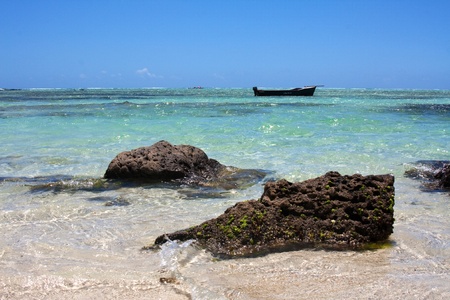On the west coast of Mauritiusの写真素材