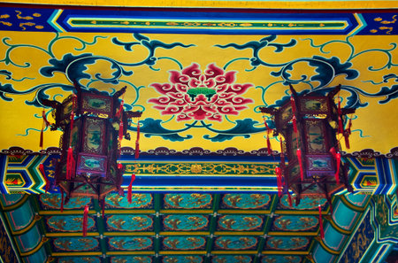 Detail from Chinese Temple Kuala Lumpur, Malaysia; photographed in October 2017のeditorial素材