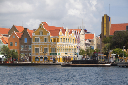 Willemstad in Curacao, photographed in October 2018;
with open Queen Emma bridgeのeditorial素材
