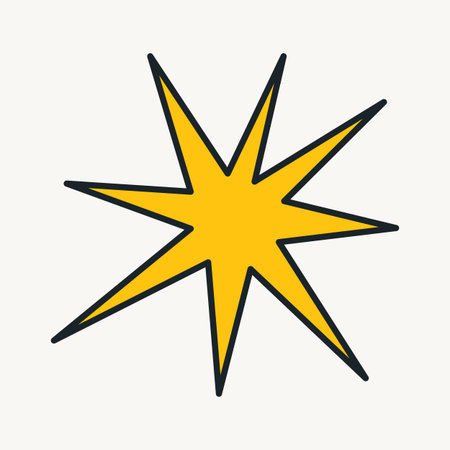 Cartoon vector funny cute Comic characters, star.