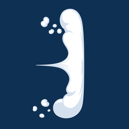 Comic cartoon smoke or cloud, vector speed motion effectsのイラスト素材