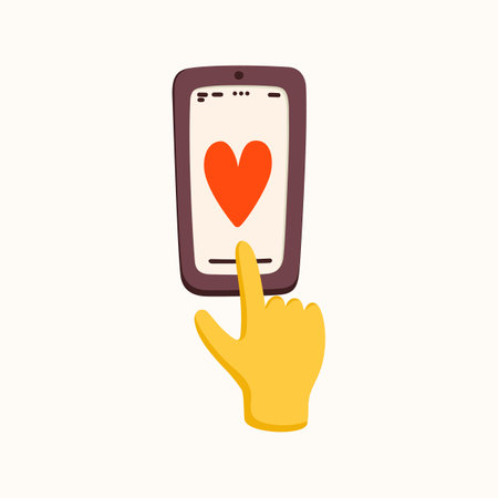 Like sticker for a social media, making a blog or vlog vector flat illustration. Set of cartoon icons for making internet contentのイラスト素材