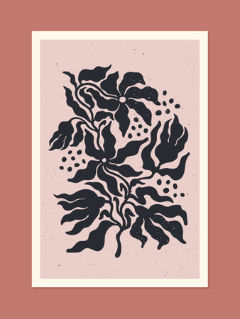 Floral Abstract Vector graphic Artのイラスト素材