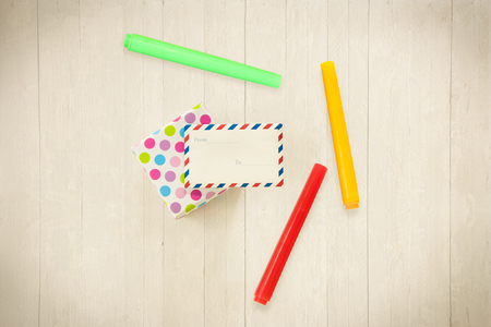 gift and color pensの写真素材