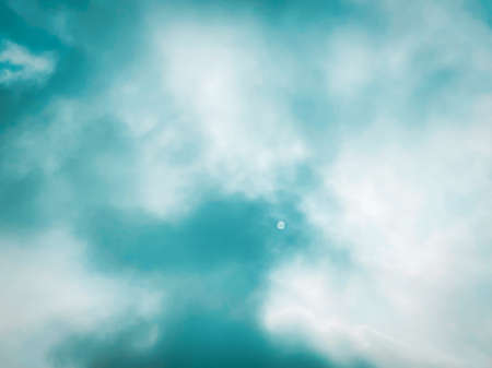 the clouds in the sky, a day of the heavy fine dustの写真素材