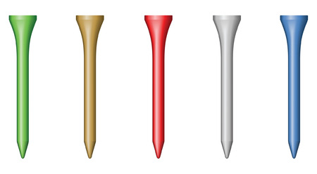 Golf tee - blend and gradient onlyのイラスト素材