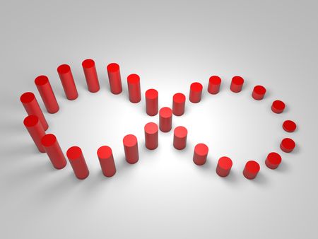 Loop Business Graphの写真素材