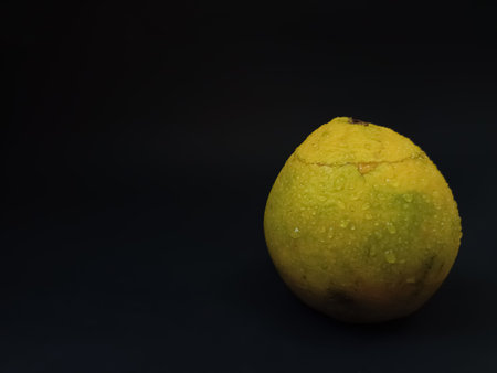 Musumbi lemon on black background