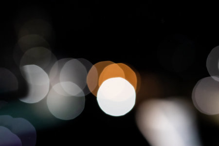 A beautiful bokeh effect in your photos camera lens round blur light shape photographyの写真素材