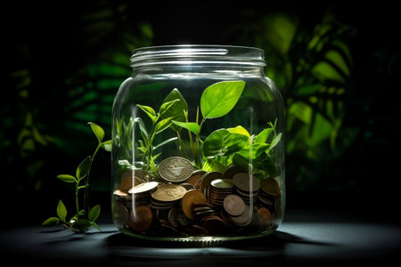A Conceptual Image of Environmentally Friendly Solutions. Generative AIの素材