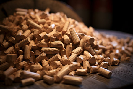 Natural Wood Pellet Asset. Generative AIの素材