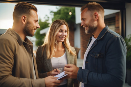 Key Handover for First Home. Generative AIの素材