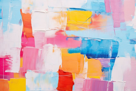 Vibrant Colorful Abstract Artwork. Generative AIの素材