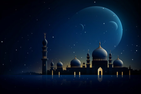 Islamic Mosque Background. Generative AIの素材