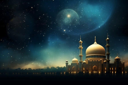Islamic Mosque Background. Generative AIの素材
