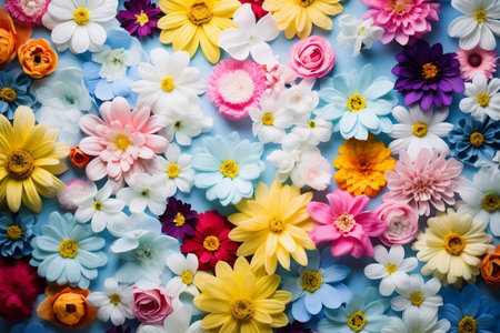 Vibrant Blossom Background. Generative AIの素材