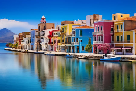 Chania, Crete, Greece. Generative AIの素材