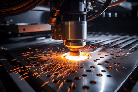 Advanced CNC Technology in Industrial Lighting. Generative AIの素材