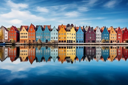 Spectacular Lakeside Homes. Generative AIの素材