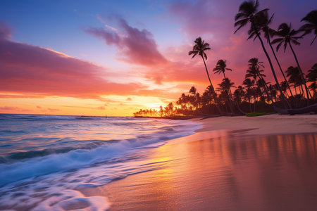 Punta Cana Beach Sunset. Generative AIの素材