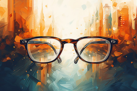 Urban Vision Sunglasses. Generative AIの素材