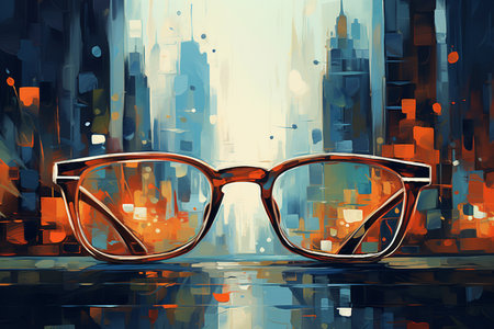Urban Vision Sunglasses. Generative AIの素材