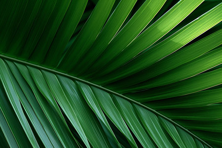 Tropical Palm Leaves. Generative AIの素材
