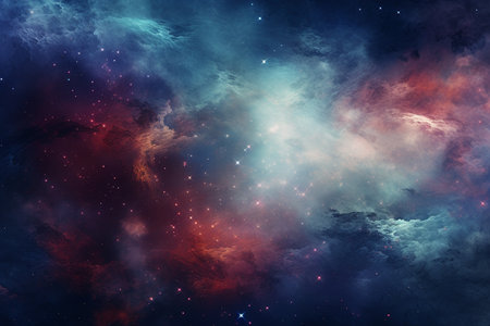 Celestial Artistry Space Abstract. Generative AIの素材
