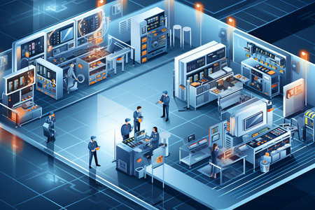 State-of-the-Art Electronics Manufacturing Facility. Generative AIの素材