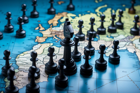 Global Dynamics: Geopolitics and the Economy. Generative AIの素材