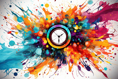 Abstract Colorful Labor Day Concept. Generative AIの素材