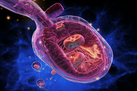 Pancreatic Cancer Anatomy Concept. Generative AIの素材