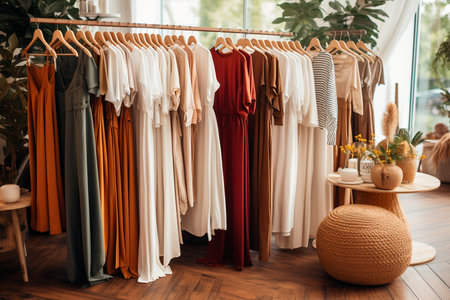 Elegant Boutique Fashion. Generative AIの素材