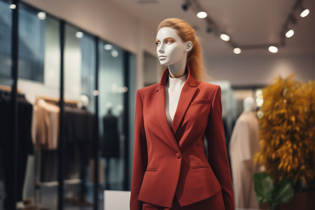 Elegant Autumn Mannequin Jacket. Generative AIの素材