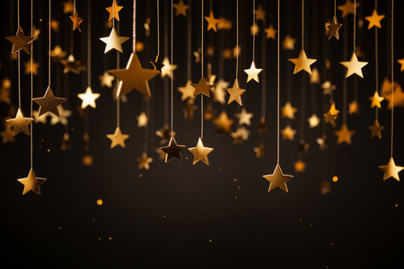 Golden Starry. Aiの素材