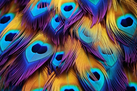 Peacock Feather. Aiの素材