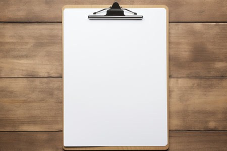 Clipboard with Papers. Aiの素材