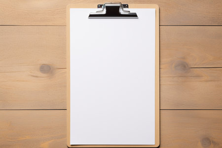 Clipboard with Papers. Aiの素材