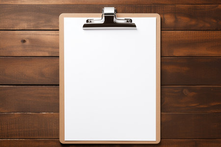 Clipboard with Papers. Aiの素材