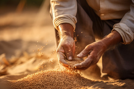 Rural Harvest. Aiの素材