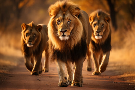 African Lion. Aiの素材