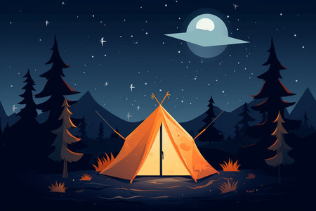 Enchanted Tent. Aiの素材