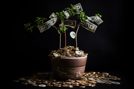 Money Tree. Aiの素材