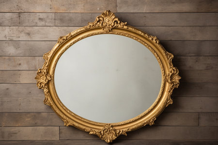 Gold Mirror Frame. Aiの素材