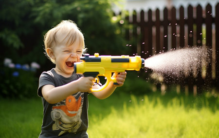 Toy Squirt Gun. Aiの素材