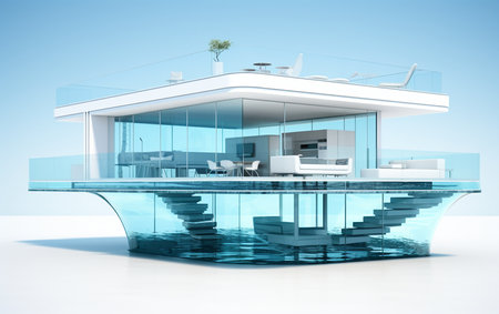 Glass Floor. Aiの素材