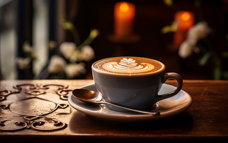 Latte Art. Aiの素材